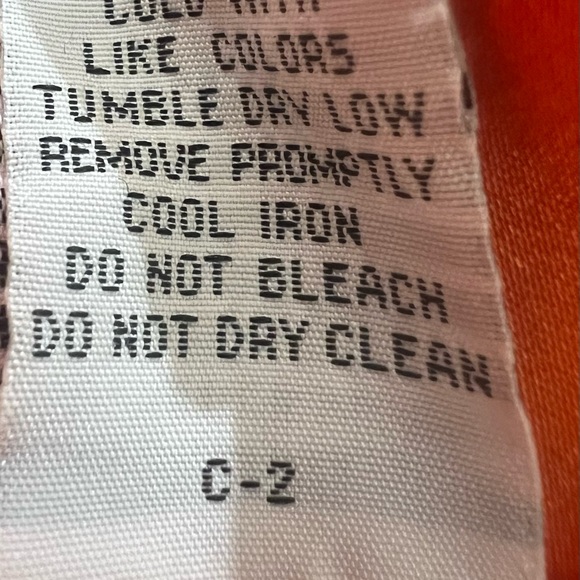 Anthropologie Tulle velour rust orange long coat button down fully lined - Picture 10 of 10